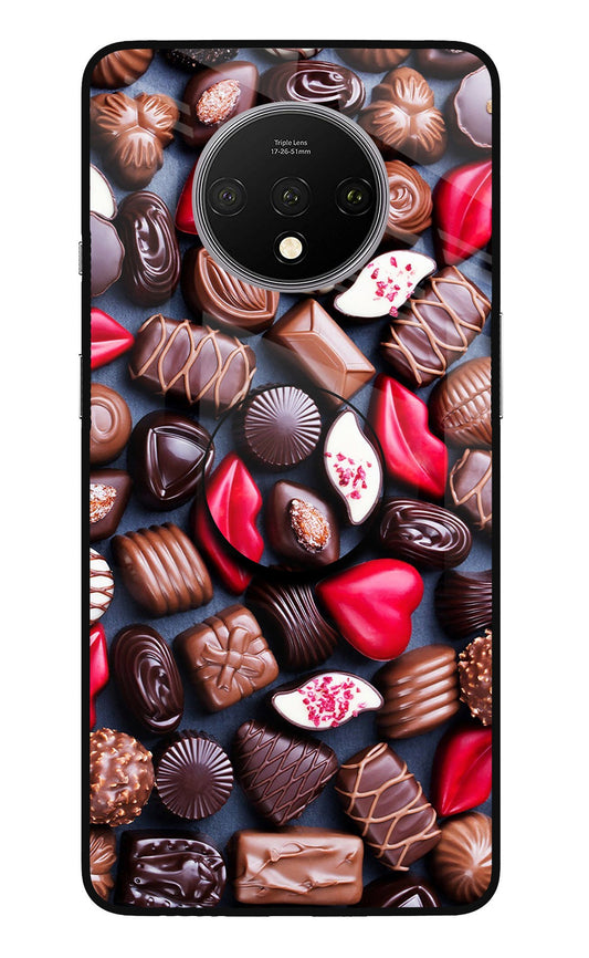 Chocolates Oneplus 7T Glass Case