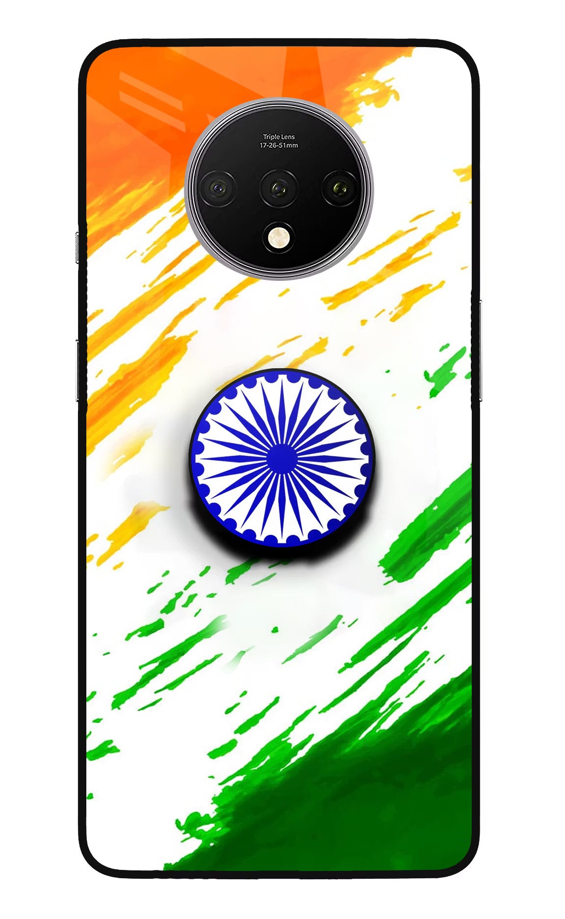 Indian Flag Ashoka Chakra Oneplus 7T Pop Case by Casekaro