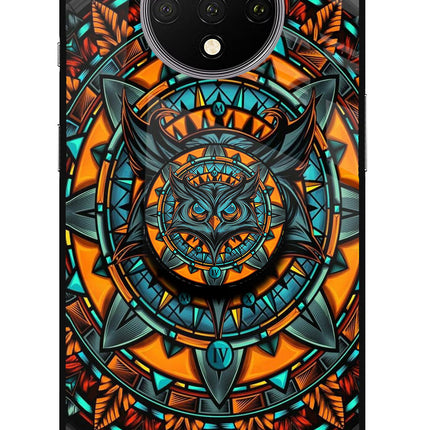 Angry Owl Oneplus 7T Glass Case