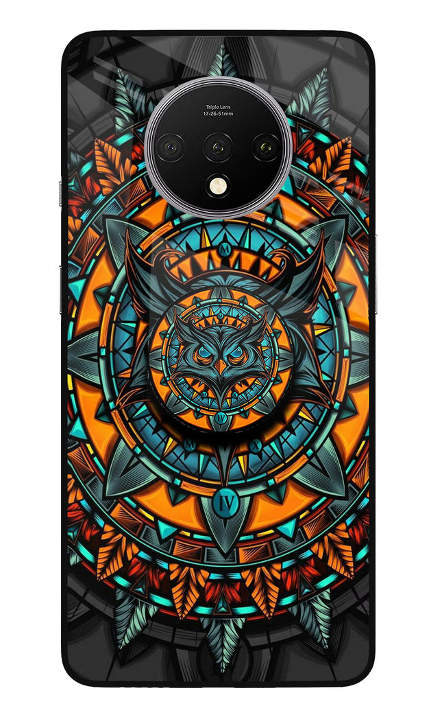 Angry Owl Oneplus 7T Glass Case