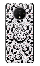Cute Panda Oneplus 7T Glass Case