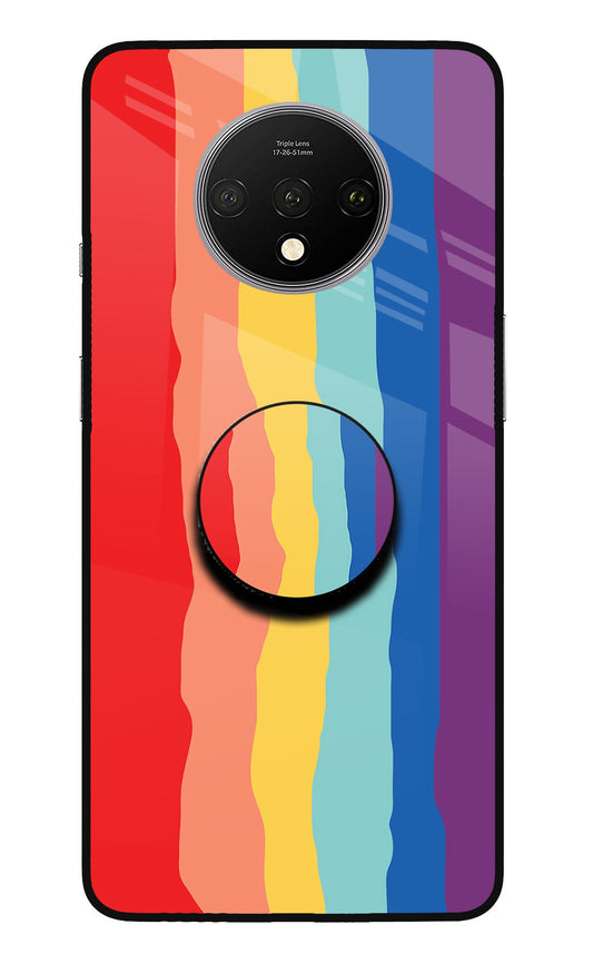 Rainbow Oneplus 7T Glass Case