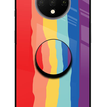 Rainbow Oneplus 7T Glass Case