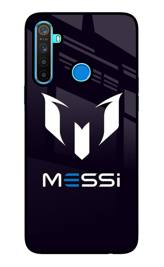 Messi Logo Realme 5/5i/5s Glass Case