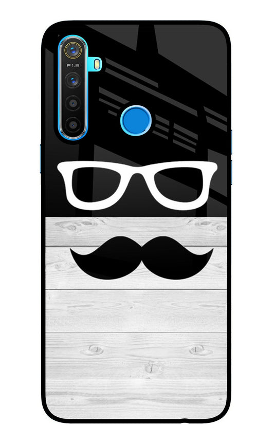 Mustache Realme 5/5i/5s Glass Case