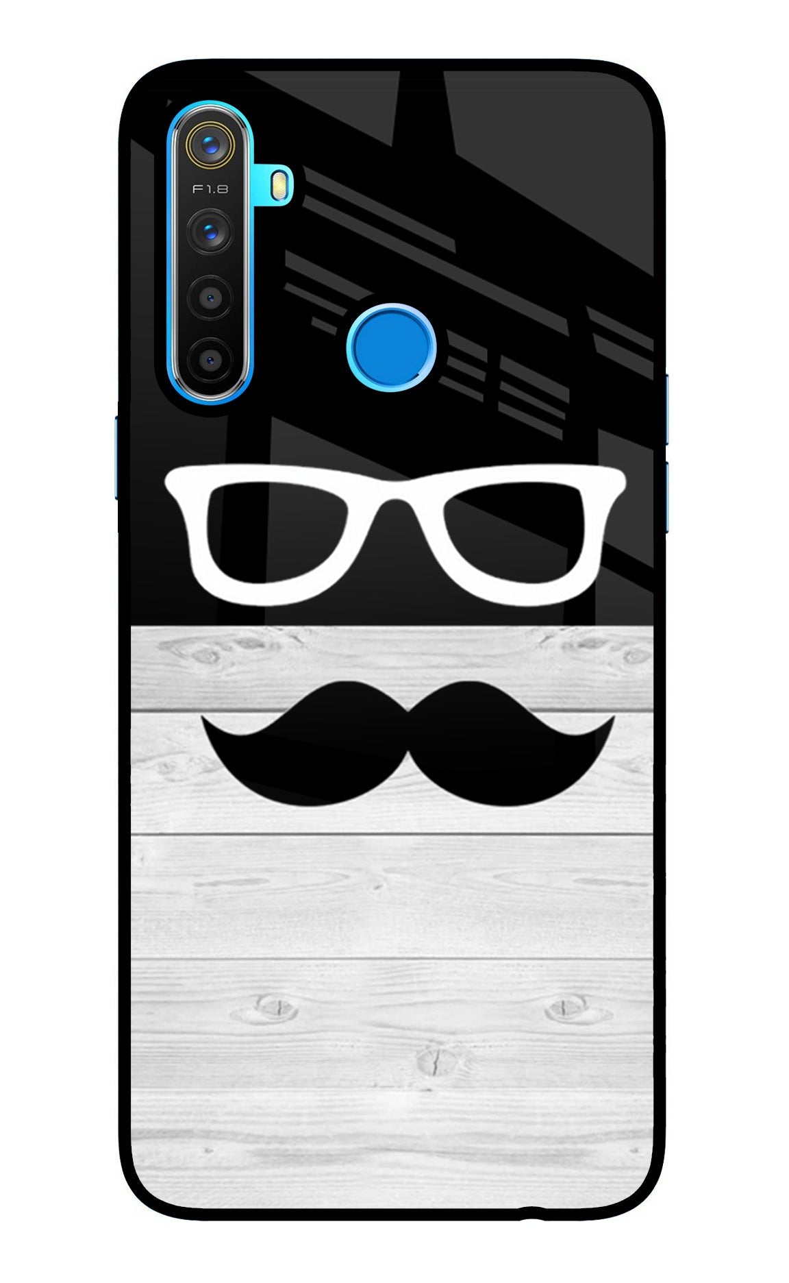 Mustache Realme 5/5i/5s Back Cover