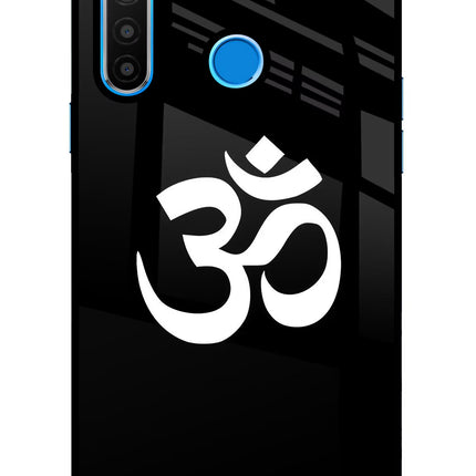 Om Realme 5/5i/5s Glass Case Back Cover by Casekaro