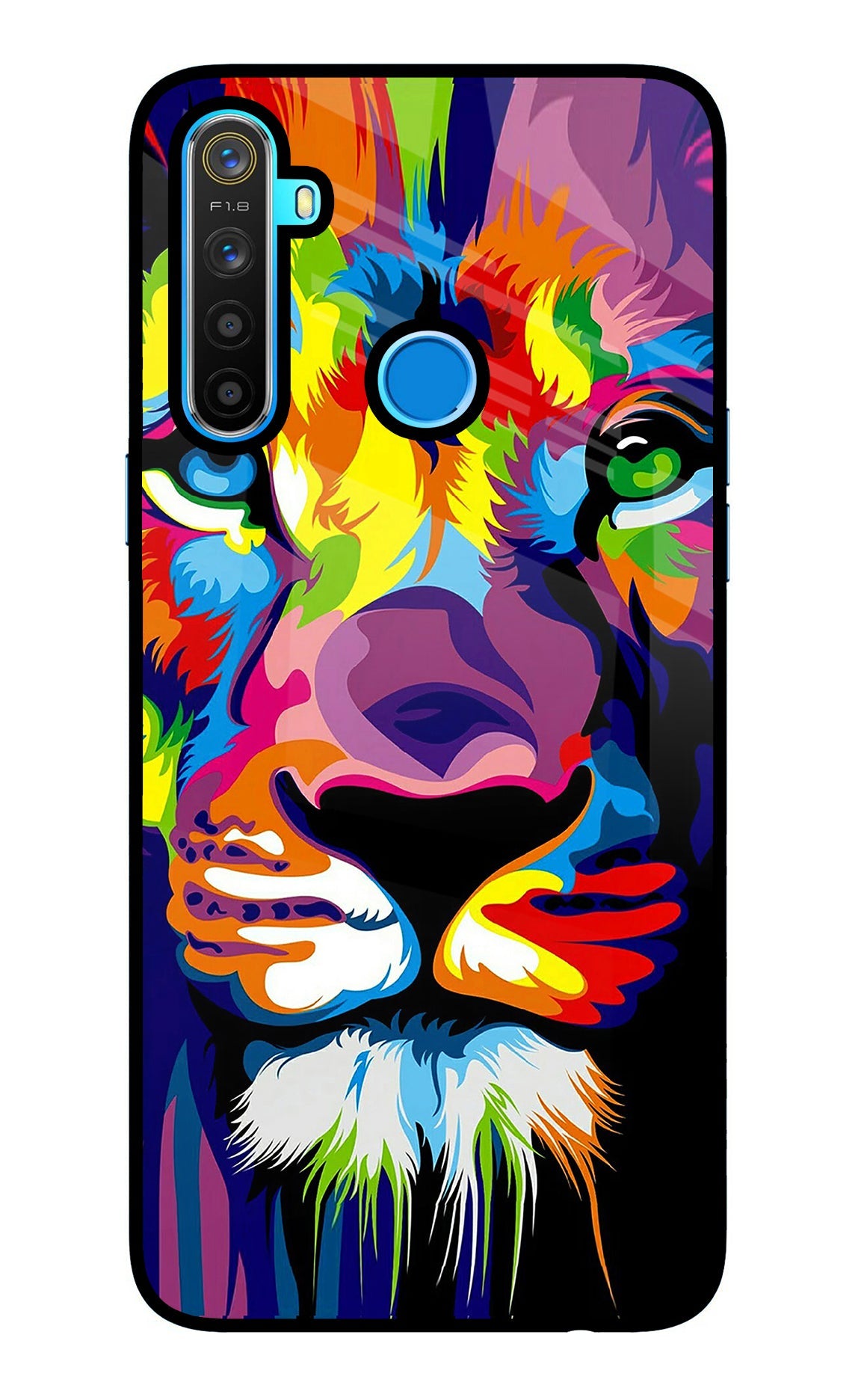 Lion Realme 5/5i/5s Back Cover