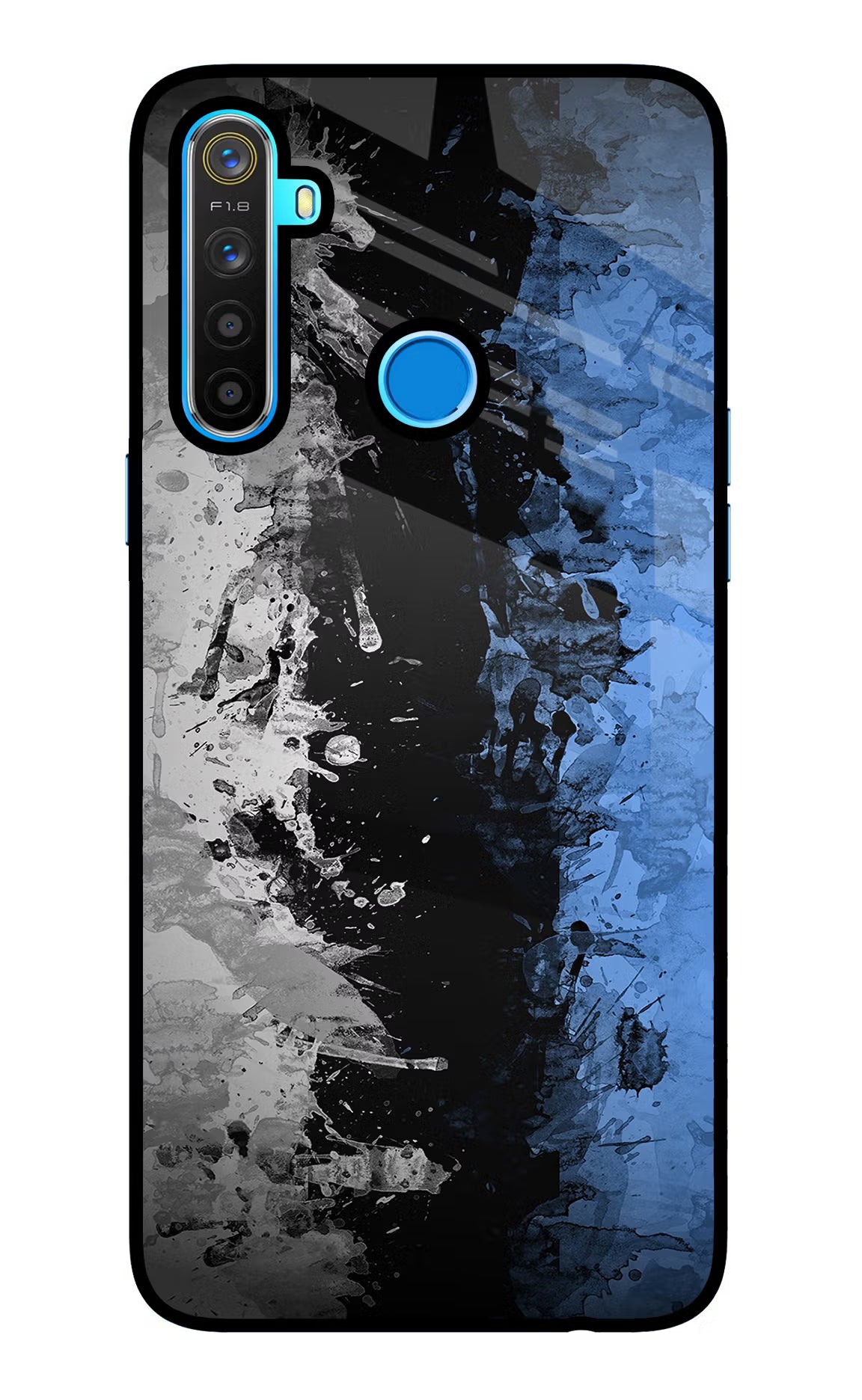 Artistic Design Realme 5/5i/5s Glass Case Back Cover by Casekaro