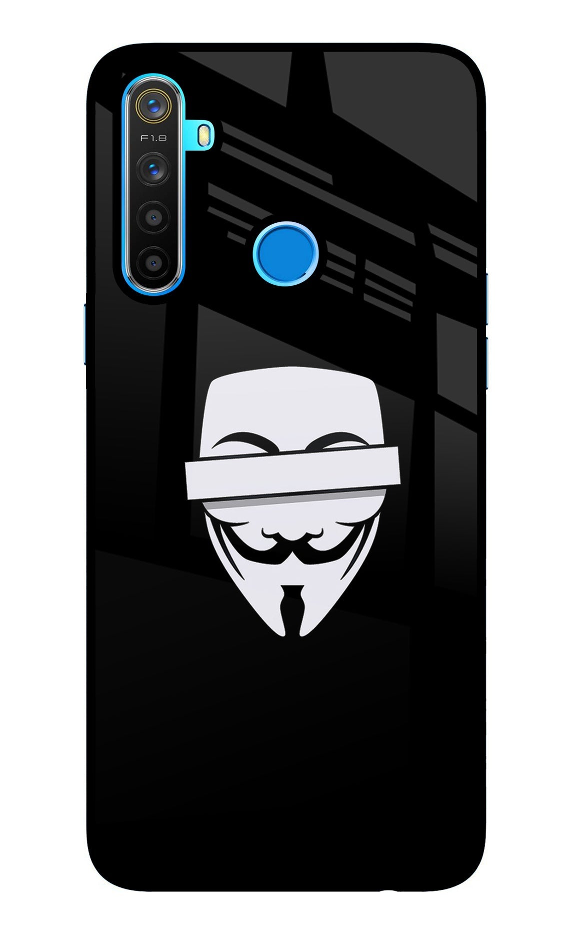 Anonymous Face Realme 5/5i/5s Back Cover