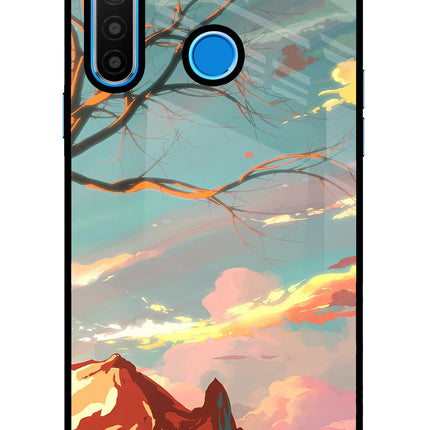 Scenery Realme 5/5i/5s Glass Case Back Cover by Casekaro