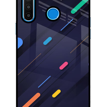Abstract Design Realme 5/5i/5s Glass Case Back Cover by Casekaro
