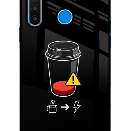 Coffee Realme 5/5i/5s Glass Case