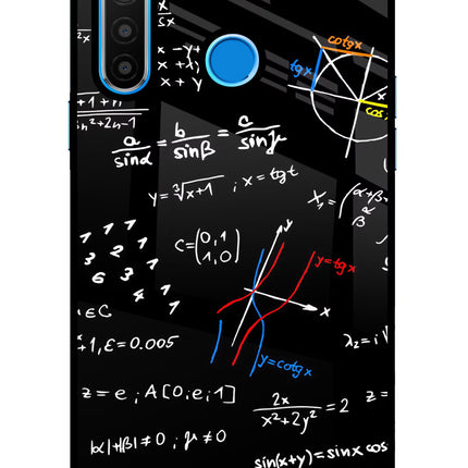 Mathematics Formula Realme 5/5i/5s Glass Case Back Cover by Casekaro