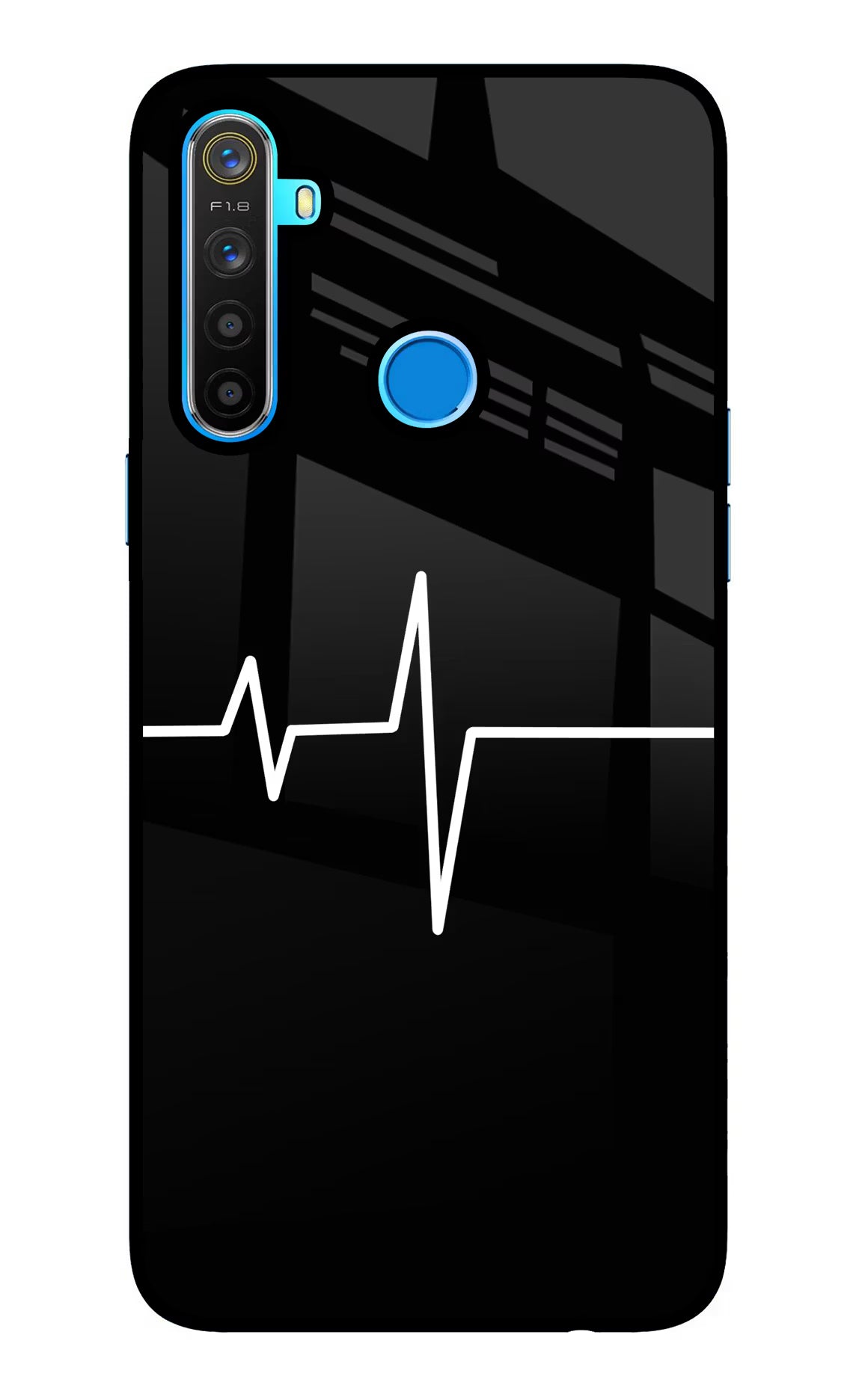 Heart Beats Realme 5/5i/5s Glass Case Back Cover by Casekaro