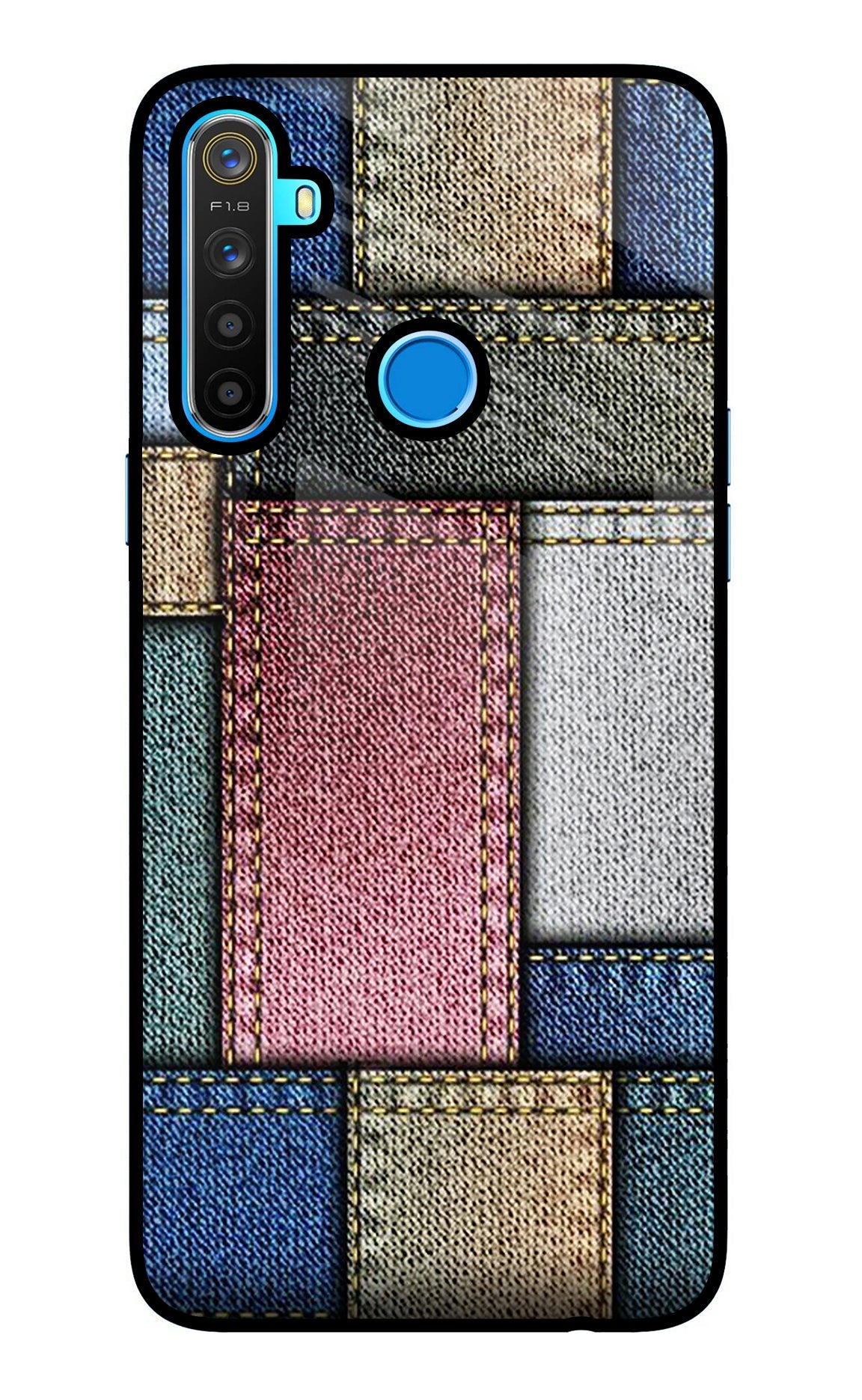 Multicolor Jeans Realme 5/5i/5s Back Cover