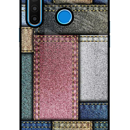 Multicolor Jeans Realme 5/5i/5s Glass Case Back Cover by Casekaro
