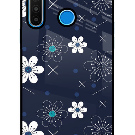 Flowers Realme 5/5i/5s Glass Case