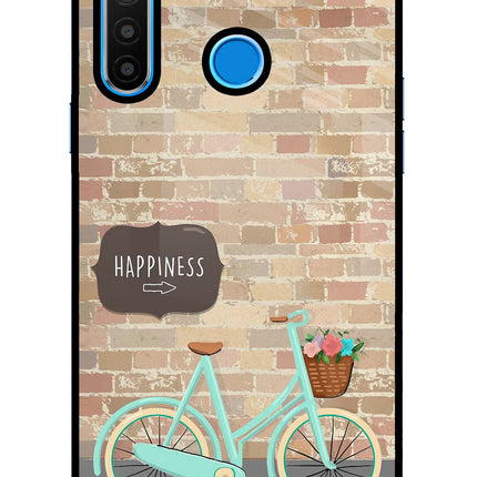 Happiness Artwork Realme 5/5i/5s Glass Case Back Cover by Casekaro