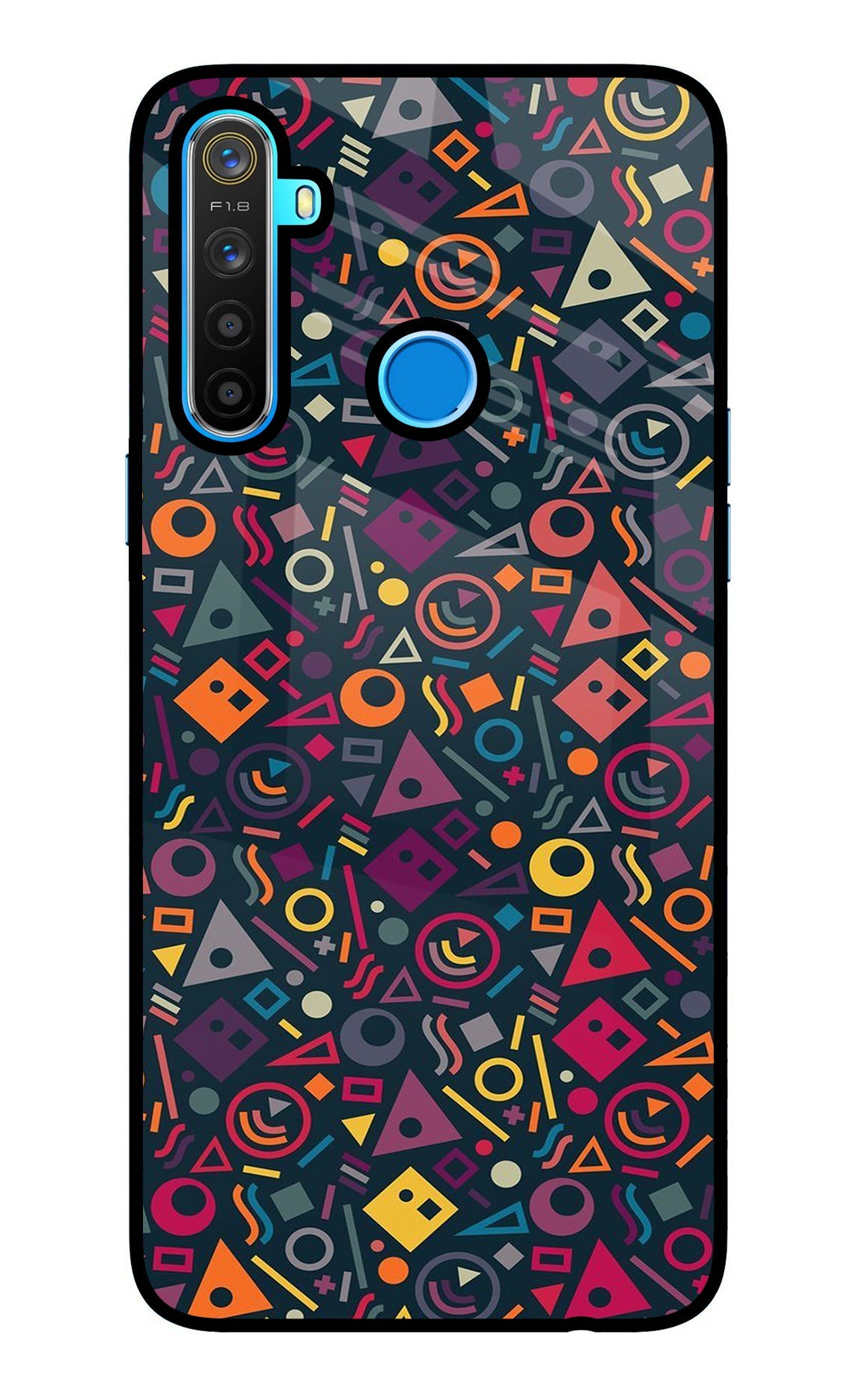 Geometric Abstract Realme 5/5i/5s Back Cover