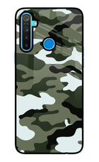 Camouflage Realme 5/5i/5s Glass Case