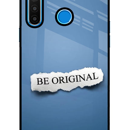 Be Original Realme 5/5i/5s Glass Case Back Cover by Casekaro