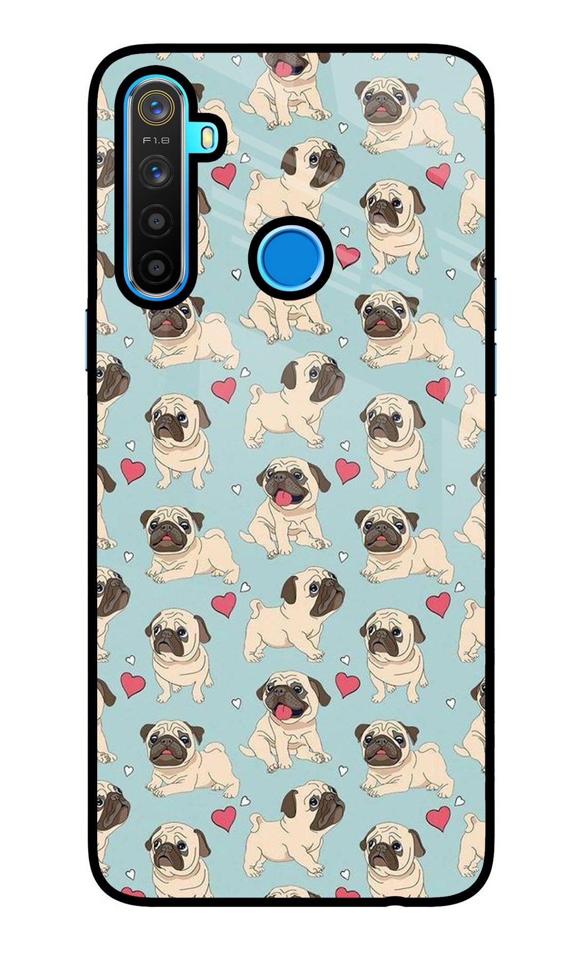 Pug Dog Realme 5/5i/5s Back Cover