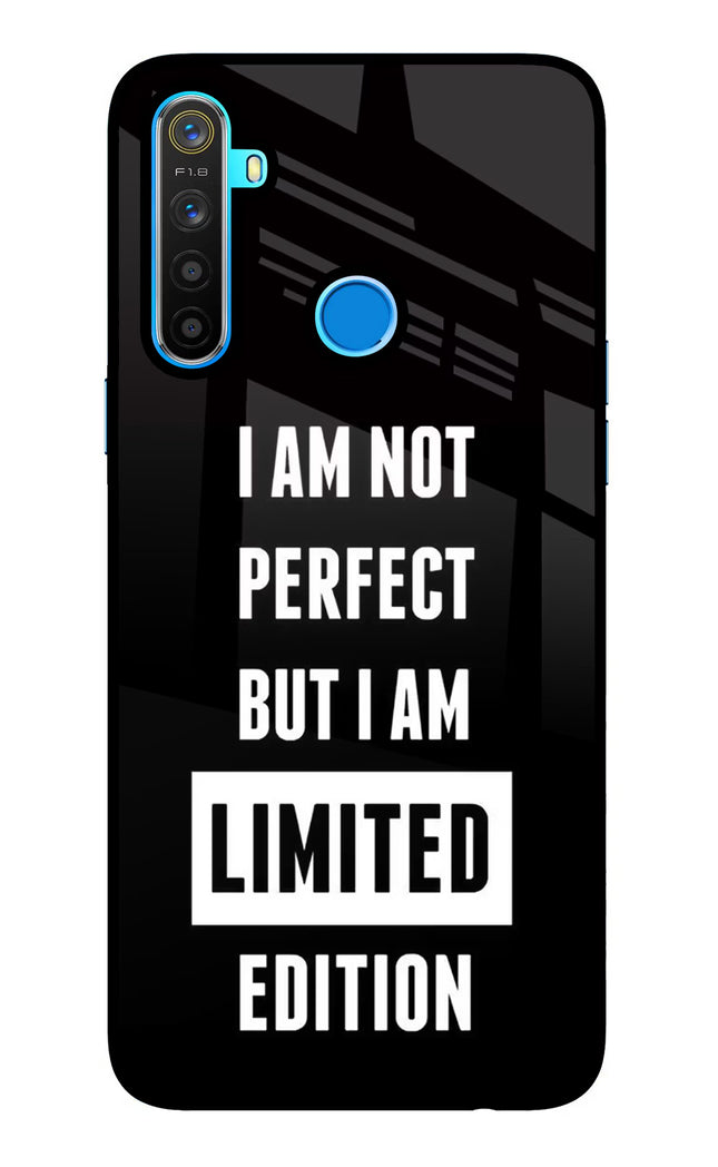 I Am Not Perfect But I Am Limited Edition Realme 5/5i/5s Glass Case