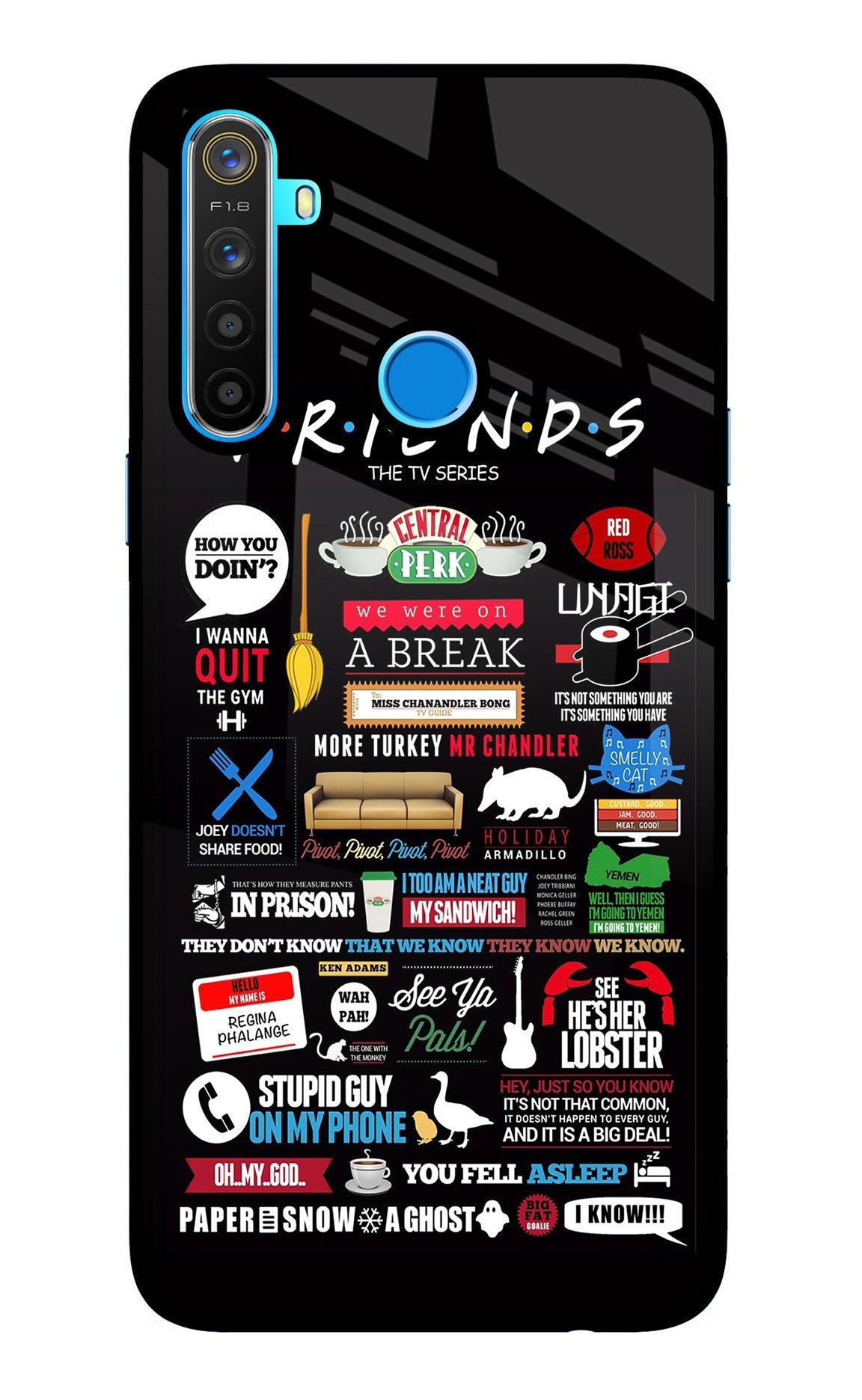 FRIENDS Realme 5/5i/5s Back Cover