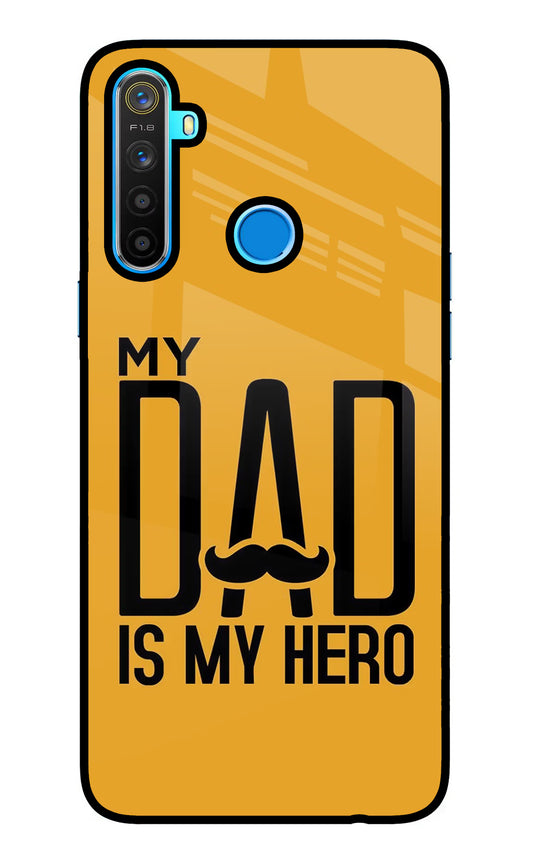 My Dad Is My Hero Realme 5/5i/5s Glass Case