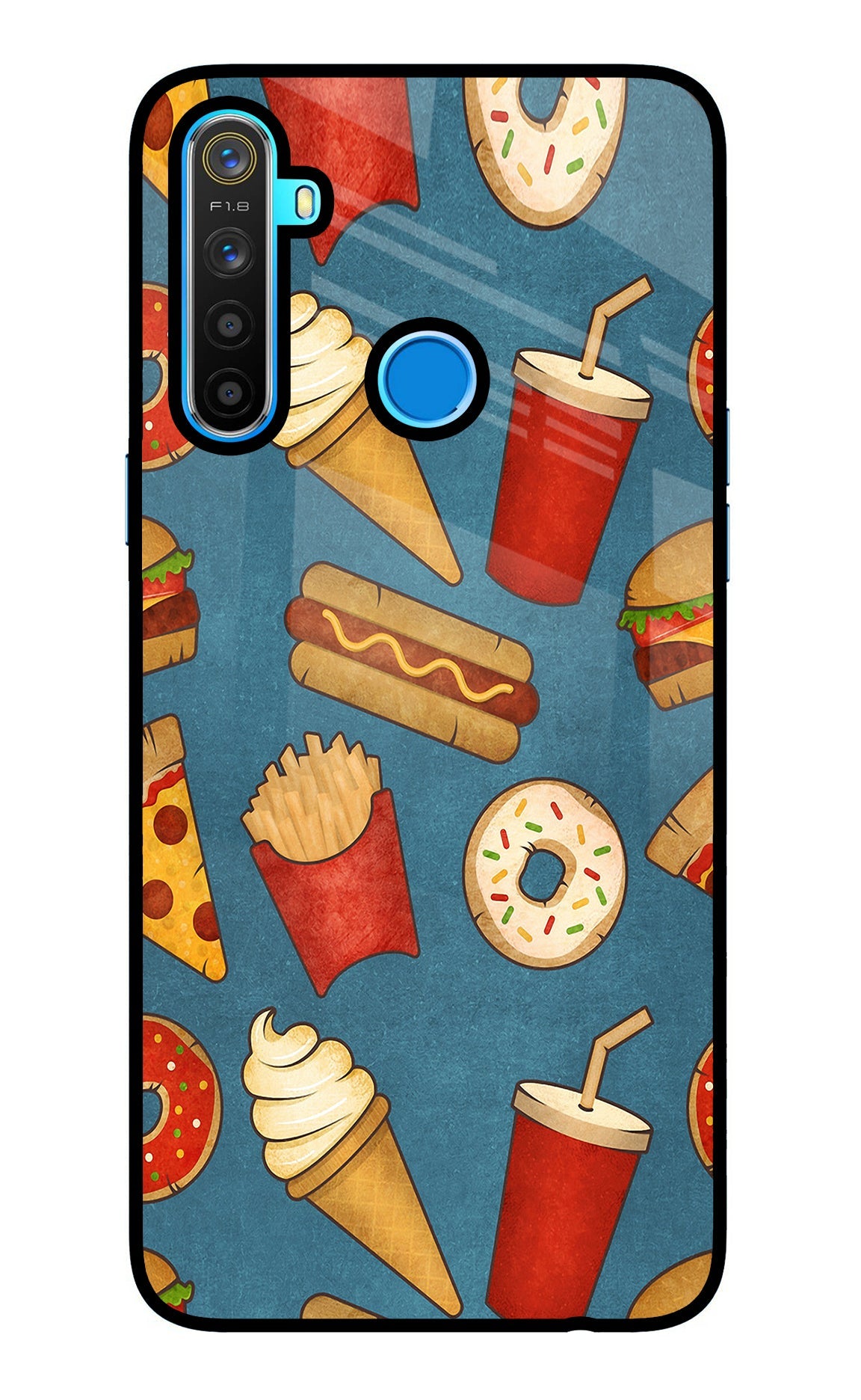 Foodie Realme 5/5i/5s Back Cover