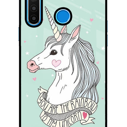 Unicorn Wallpaper Realme 5/5i/5s Glass Case Back Cover by Casekaro