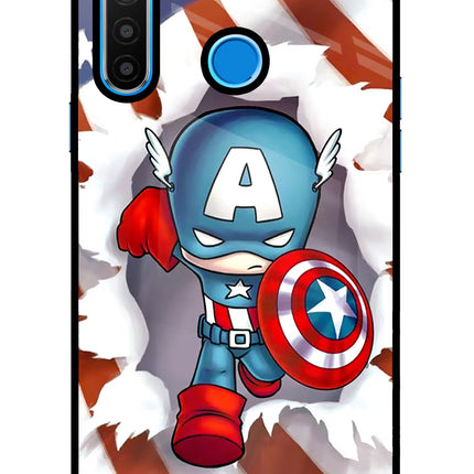 Captain America Realme 5/5i/5s Glass Case