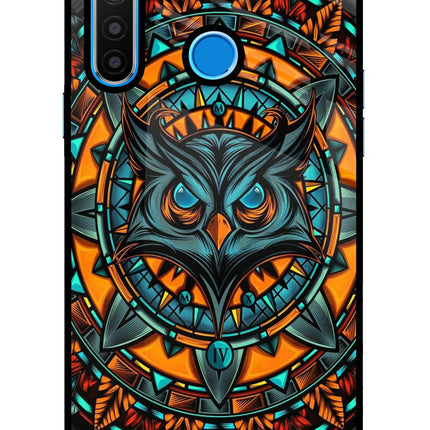 Angry Owl Art Realme 5/5i/5s Glass Case