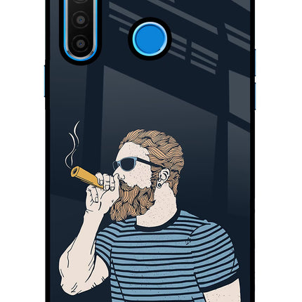Smoking Realme 5/5i/5s Glass Case Back Cover by Casekaro