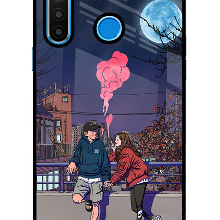 Chilling Couple Realme 5/5i/5s Glass Case Back Cover by Casekaro