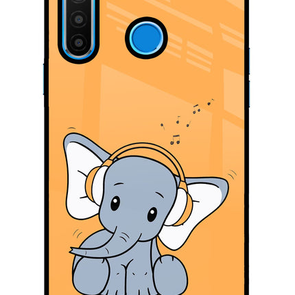 High On Music Realme 5/5i/5s Glass Case Back Cover by Casekaro