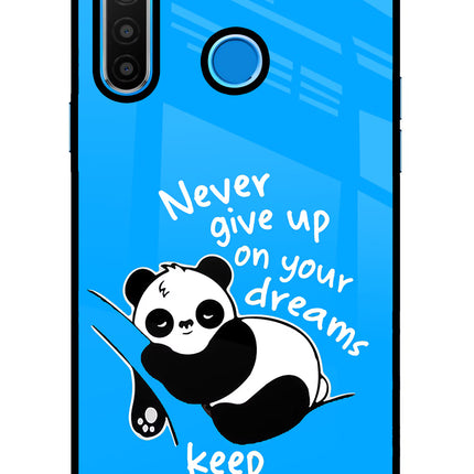 Keep Sleeping Realme 5/5i/5s Glass Case Back Cover by Casekaro