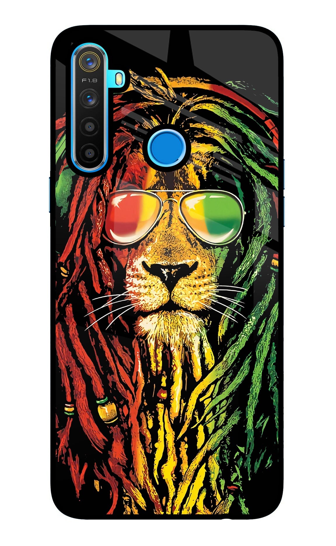 Rasta Lion Realme 5/5i/5s Back Cover