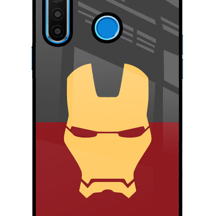 Ironman Realme 5/5i/5s Glass Case Back Cover by Casekaro