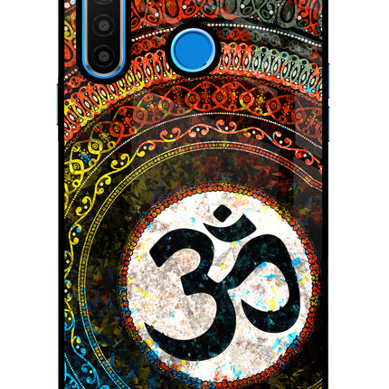 Om Cultural Realme 5/5i/5s Glass Case Back Cover by Casekaro