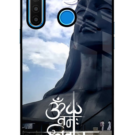 Om Namah Shivay Realme 5/5i/5s Glass Case Back Cover by Casekaro