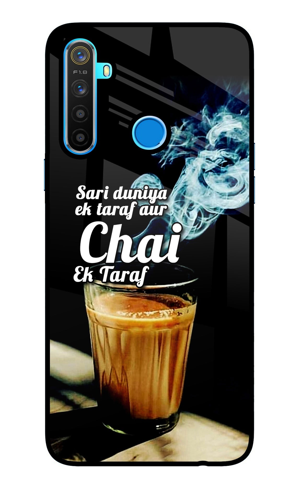 Chai Ek Taraf Quote Realme 5/5i/5s Back Cover