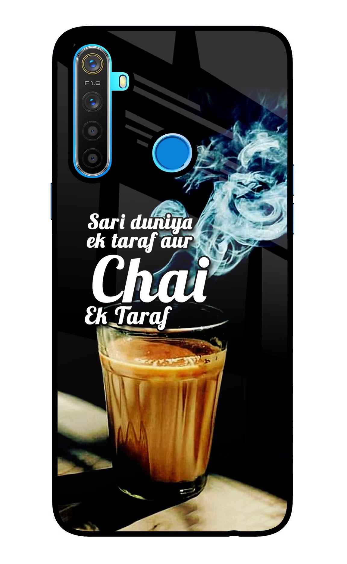 Chai Ek Taraf Quote Realme 5/5i/5s Glass Case
