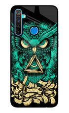 Green Owl Realme 5/5i/5s Glass Case