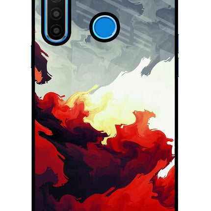 Fire Cloud Realme 5/5i/5s Glass Case