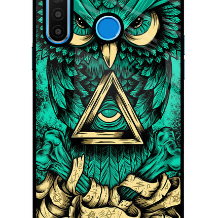 Green Owl Realme 5/5i/5s Glass Case