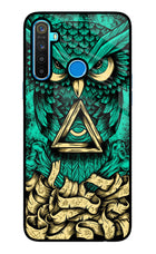 Green Owl Realme 5/5i/5s Glass Case