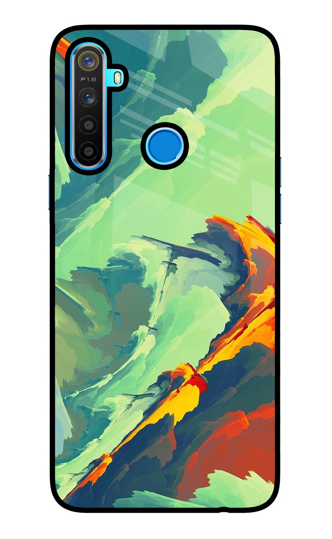 Paint Art Realme 5/5i/5s Glass Case