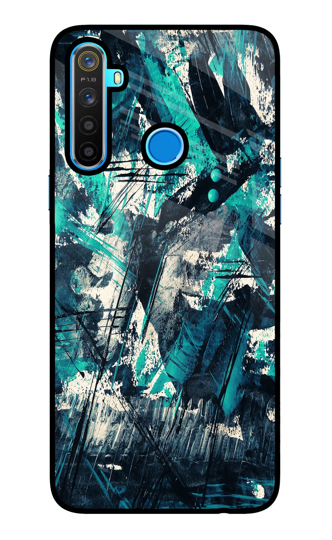 Artwork Realme 5/5i/5s Glass Case Back Cover by Casekaro